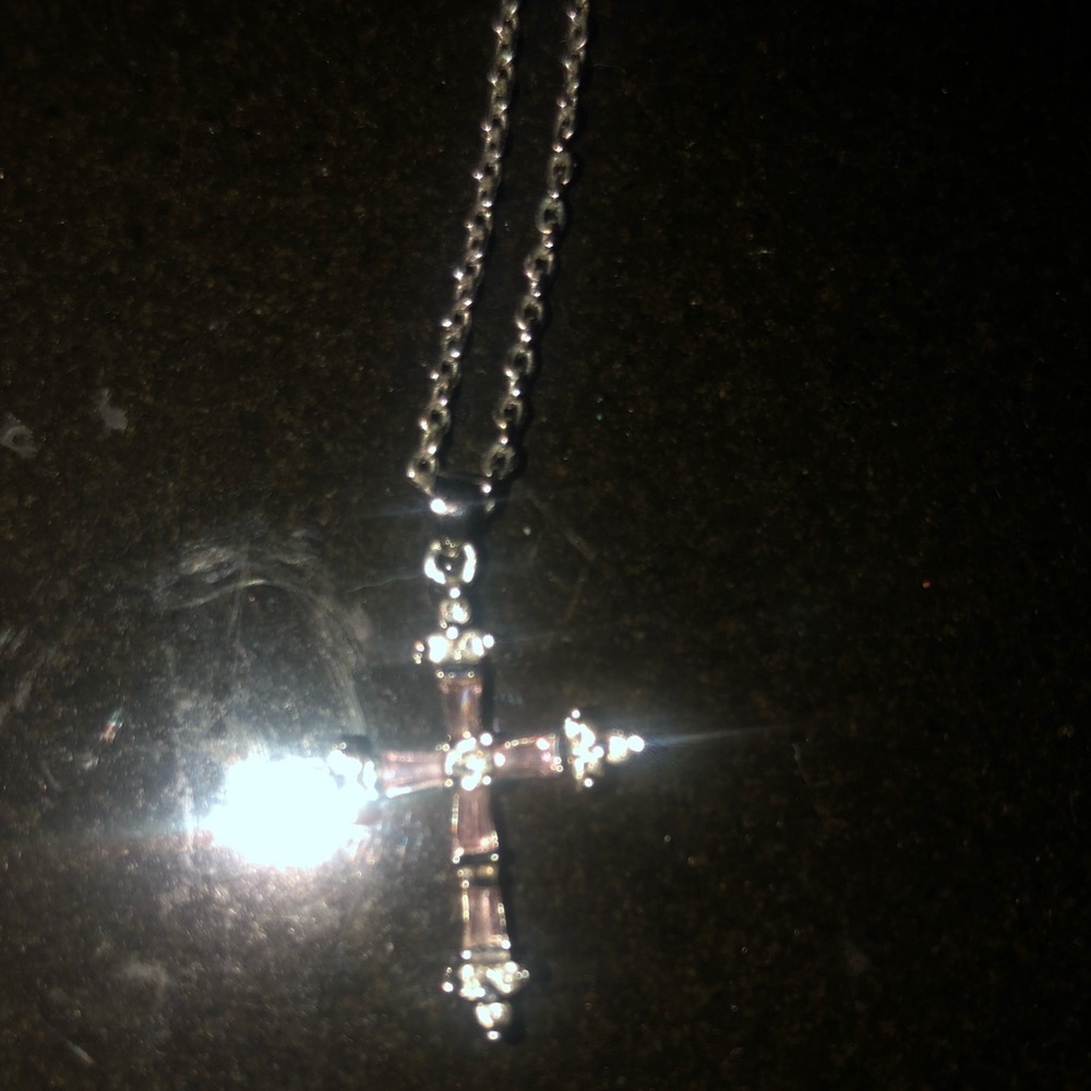 Child’s Cookie Lee Pink and crystal necklace